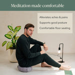 Zafu Yoga Bolster Meditation Cushion.