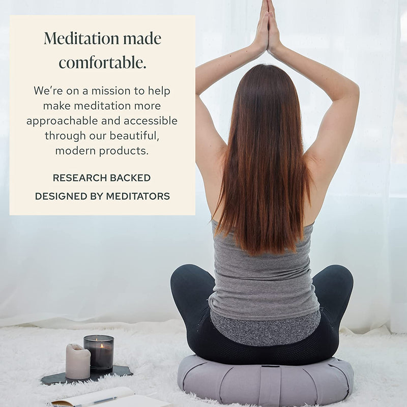 Zafu Yoga Bolster Meditation Cushion.
