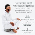 Zafu Yoga Bolster Meditation Cushion.