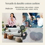 Zafu Yoga Bolster Meditation Cushion.
